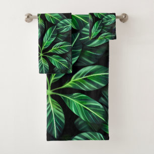 Motif de feuilles vertes fraîches