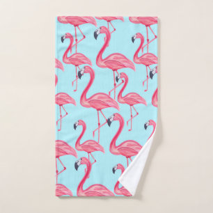 Motif de Flamant rose peint par été rose mignon