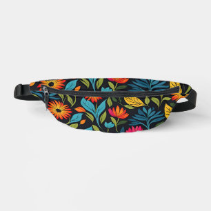 Motif de fleurs colorées