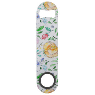 Motif de fleurs et de bourgeons à l'aquarelle légè