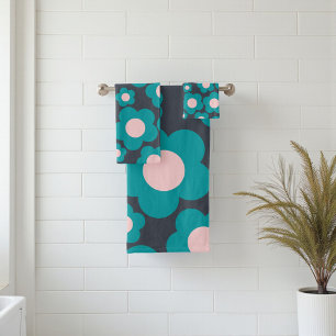 Motif de fleurs hippie rose pâle