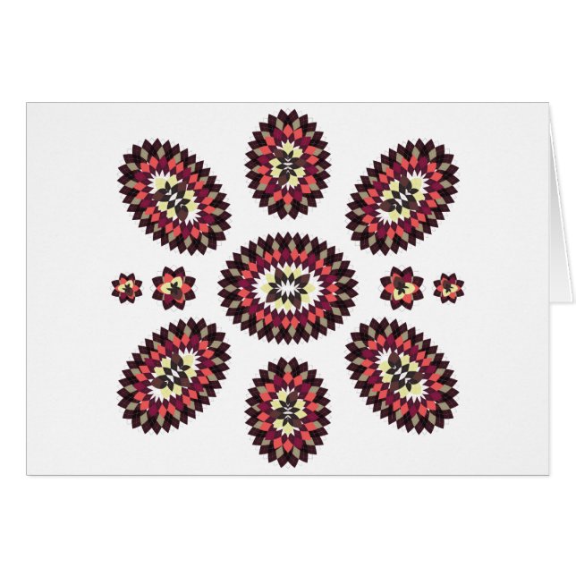 Motif de fleurs Mandala (Devant horizontal)