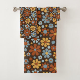 Motif de fleurs rétro