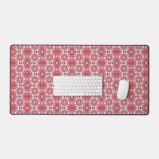 motif de fleurs rouges Abstraites (Clavier et souris)