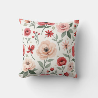 motif de fleurs vintages oreiller