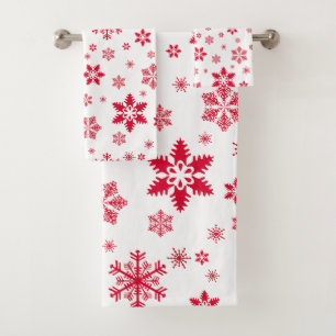 Motif de flocon de neige, Flammes de neige rouges,