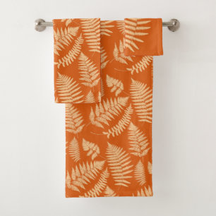 Motif de fougères de bois, Mandarin Orange