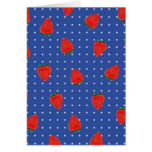 motif de fraise avec points