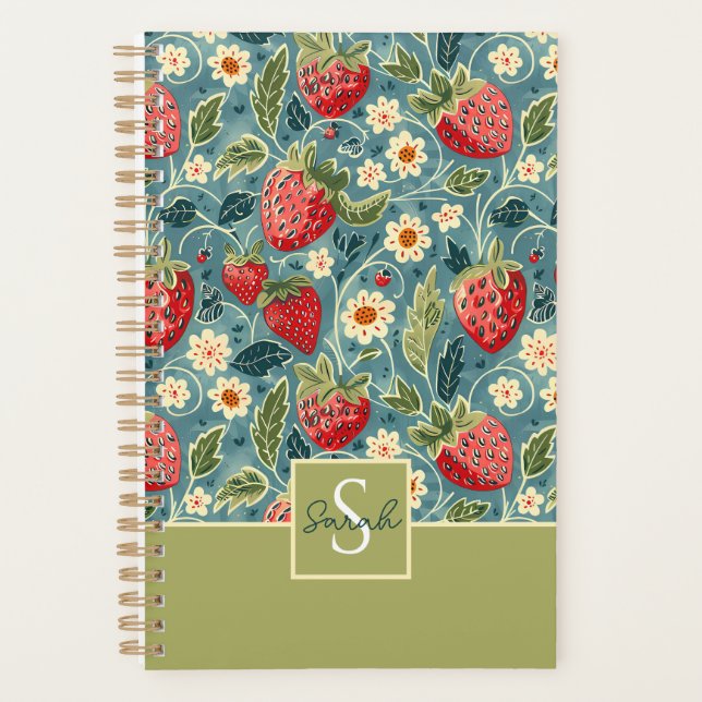 Motif de fraise personnalisé mignon (Devant)