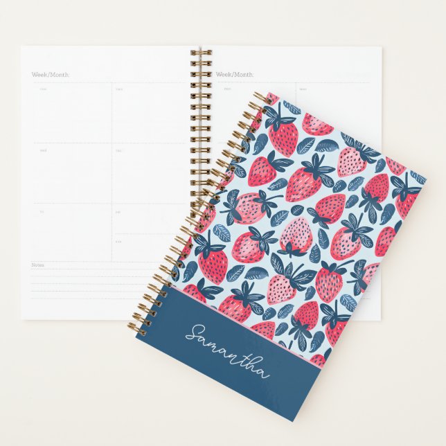Motif de fraise personnalisé mignon (Devant avec enveloppe)