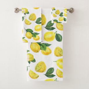 Motif de fruits aux citrons jaunes