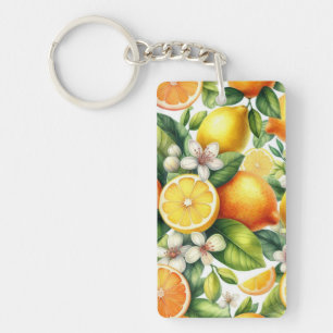Motif de fruits d'agrumes à l'aquarelle