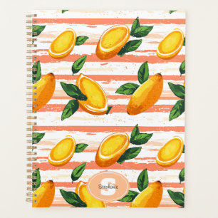 Motif de fruits Mango avec Feuilles verts