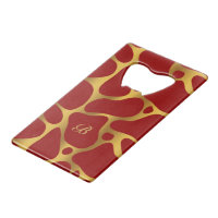 Motif de girafe abstraite rouge et or