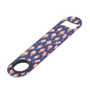 Motif de glace, popsicles et cerises