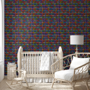 Motif de globe oculaire, papier peint fantaisiste