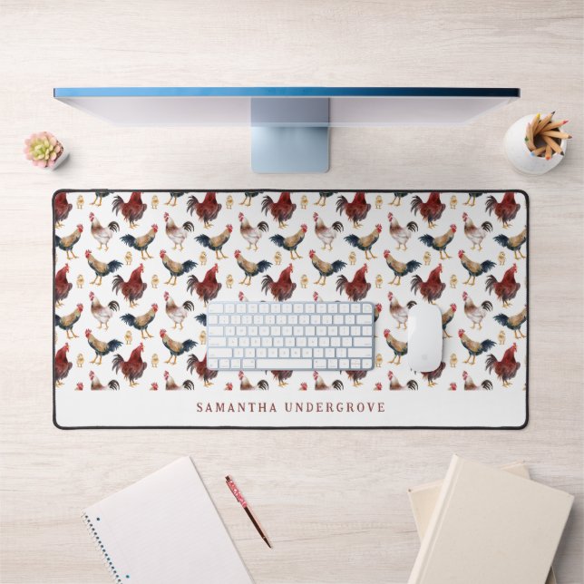 Motif de grille de poulet mignon (Bureau 1)