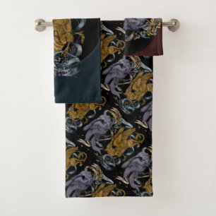 Motif de gryphe argent et or