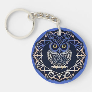 🦉 Motif de hibou géométrique Art Charme 🦉