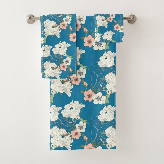Motif de jardin floral blanc (En situation)