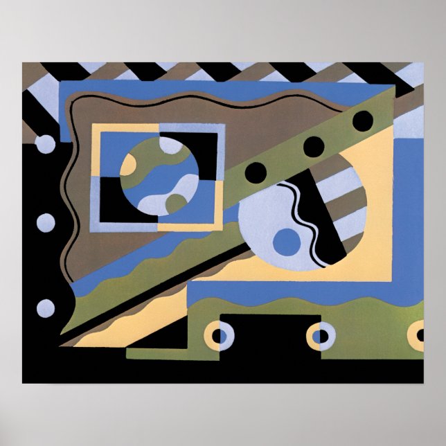 Motif de jazz  Art Déco vintage (Devant)