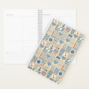 Motif de journal nautique