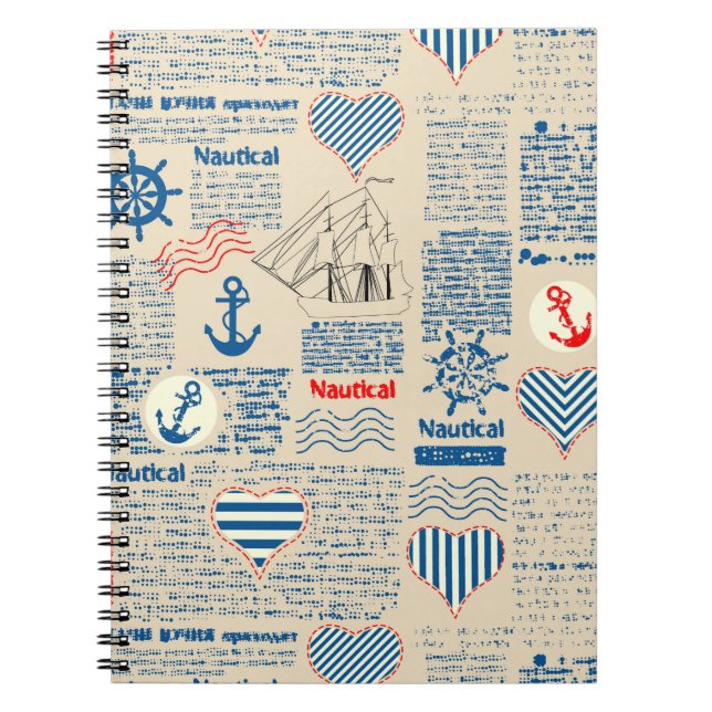 Motif de journal nautique (Devant)