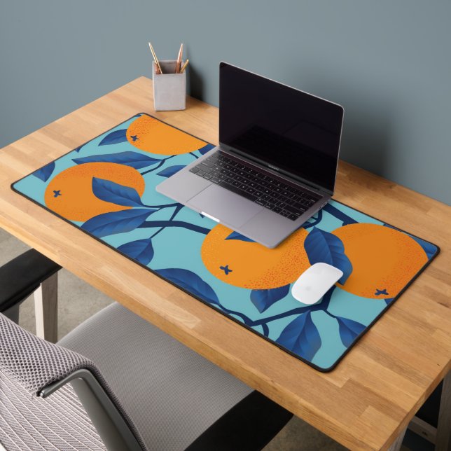 Motif de la branche orange bleue (Bureau 2)