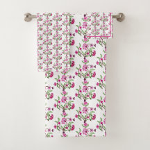 Motif de la Fleur de look Brodé violet Pays