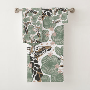 Motif de la jungle tropicale de la Girafe