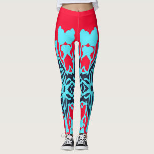 Motif de legging de tissu coloré et attrayant 
