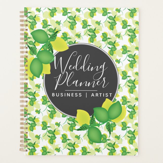 Motif de lime citron moderne Limoncillo Mariage (Devant)