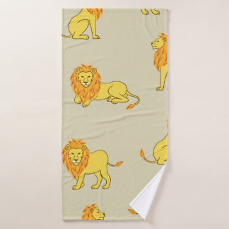 Motif de lion dessiné à la main. Arrière-groupe vi