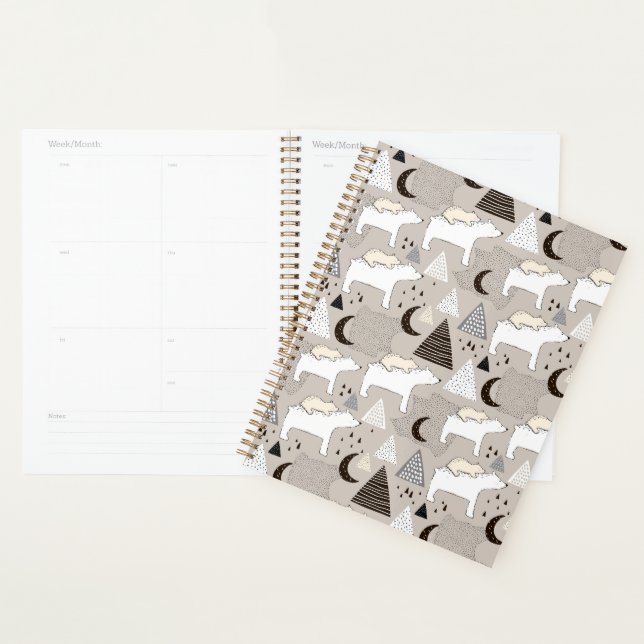 Motif de l'ours de bois du mignon Doodland (Devant avec enveloppe)