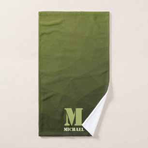 Motif de maille géométrique olive vert de l'armée