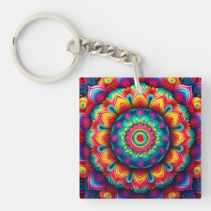 Motif de mandala géométrique coloré-342678