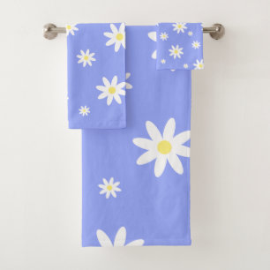 motif de marguerite blanc et bleu pastel mignon