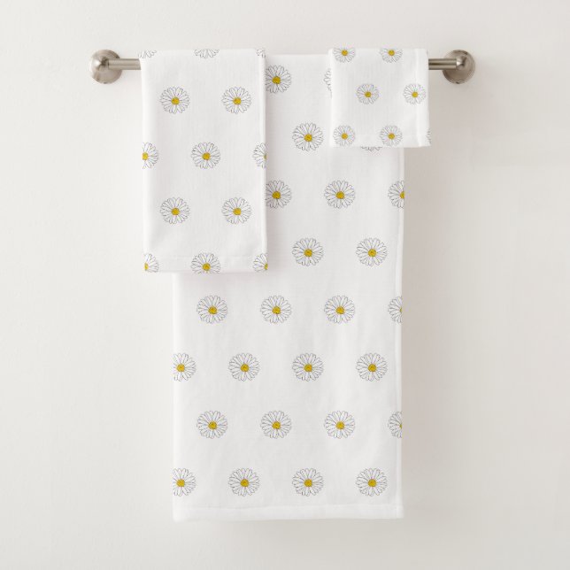 Motif de marguerite jaune blanc 2 (En situation)