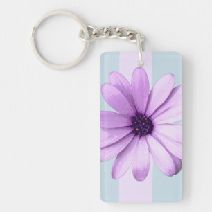 motif de marguerite rayée de bleu et de violet