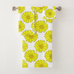 Motif de marguerites jaunes