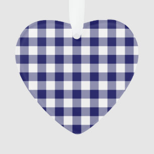 Motif de marine et de En vichy blanc