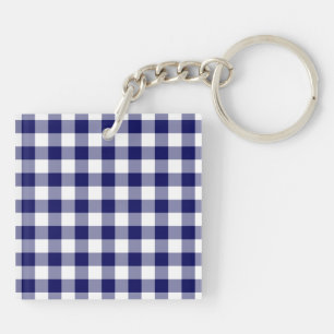 Motif de marine et de En vichy blanc