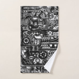 motif de mécanisme de bande dessinée de machines