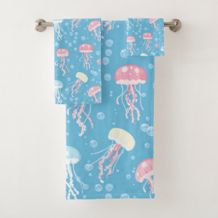 Motif de méduse aux couleurs pastel