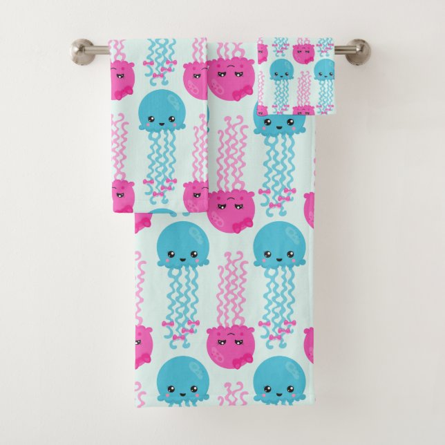 Motif de méduses, Mignonne méduse, Sea Animaux (En situation)