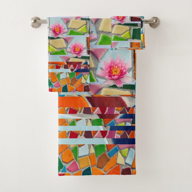 Motif de mosaïque Abstraite de la Lily d'eau (En situation)