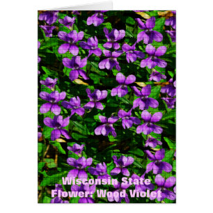 Motif de mosaïque en bois de violet de fleur WI
