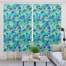 Motif de mosaïque marocaine bleu aqua