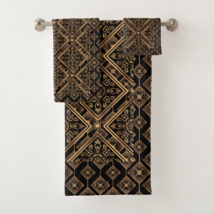 Motif de motif en cuivre de bronze or