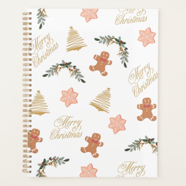 motif de noël avec biscuits d'arbre de noël (Devant)